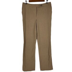 Talbots Signature Boot Dress plaid Pant size 10